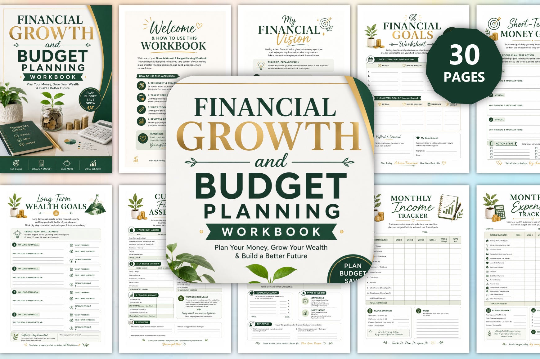 Financial Growth And Budget Planning Workbook