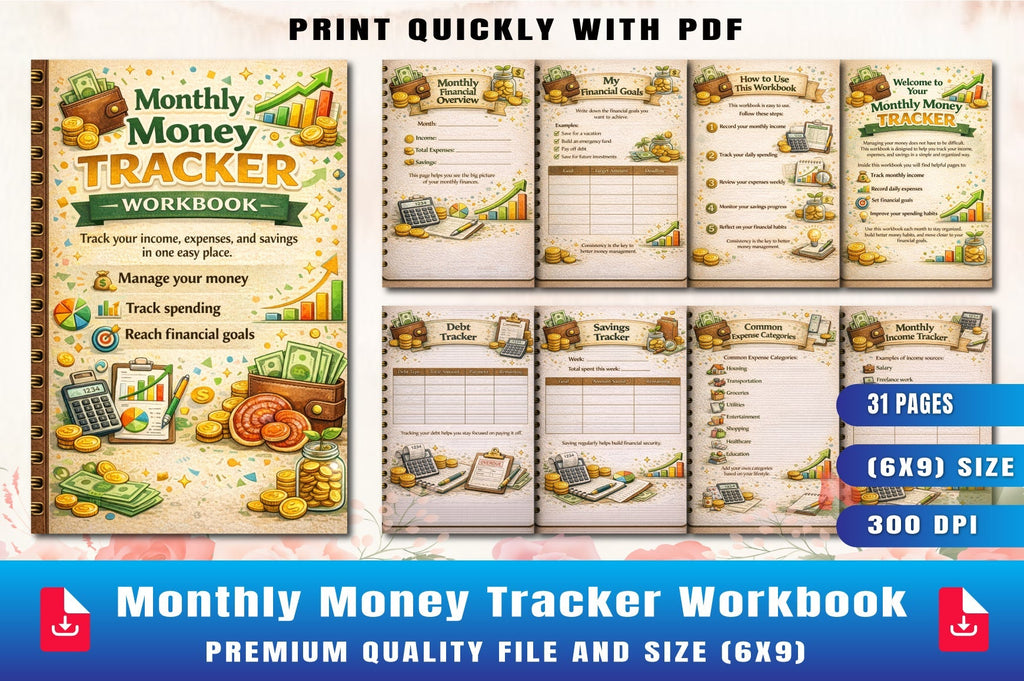 Monthly Money Workbook