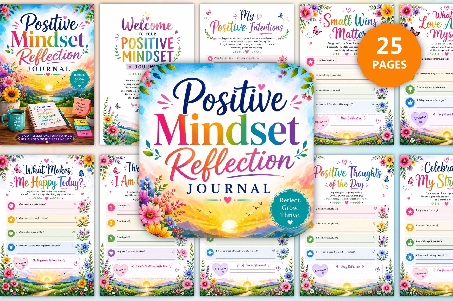 Positive Mindset Reflection Journal