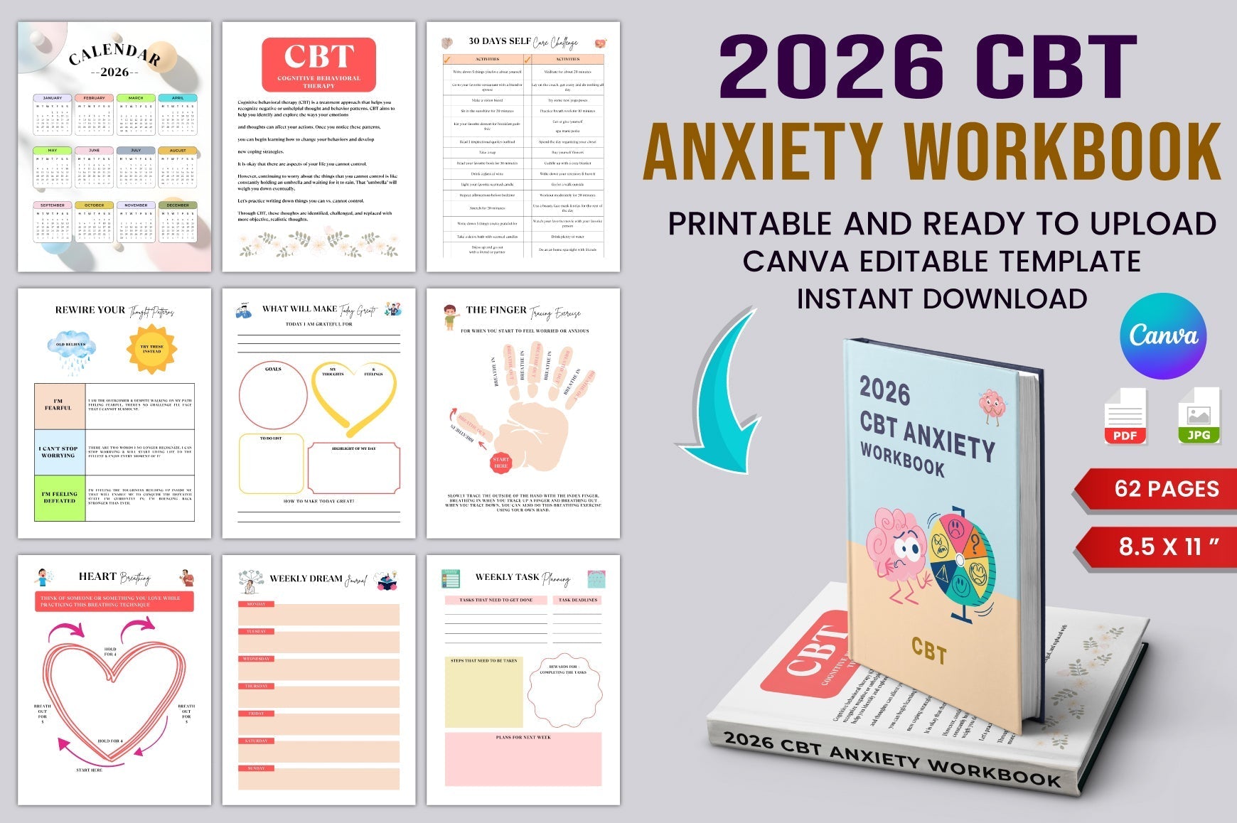CBT Anxiety Book