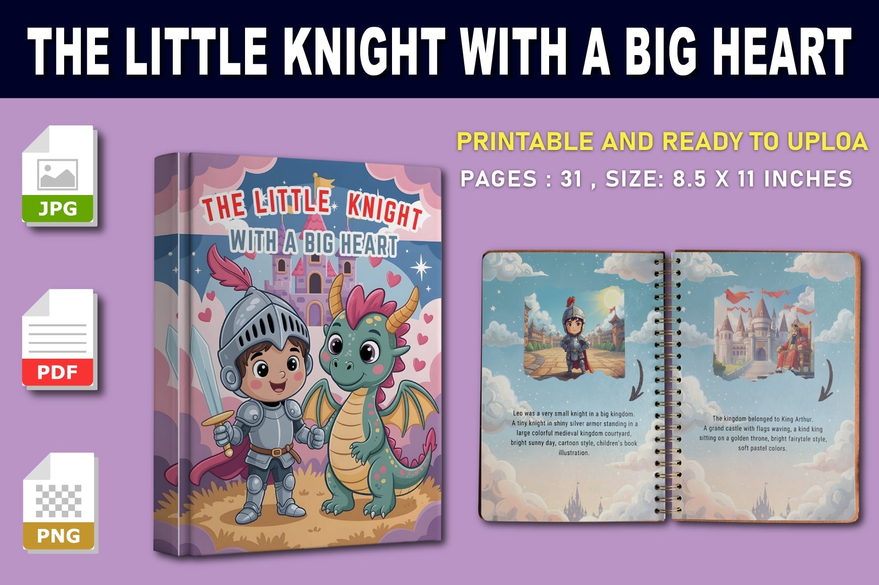 The Little Knight with a Big Heart Book