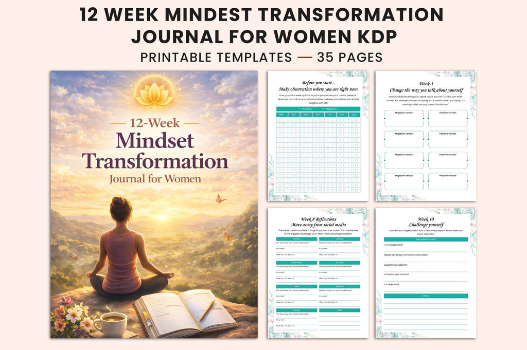Week Mindset Transformation Journal for Women