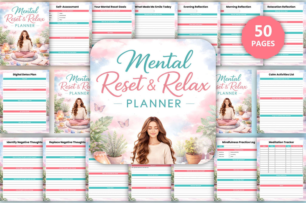 Mental Reset Relax Planner
