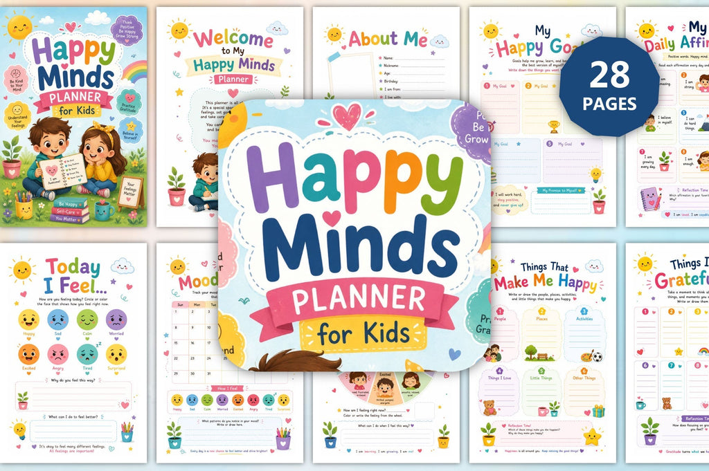 Happy Minds For Kids Planner