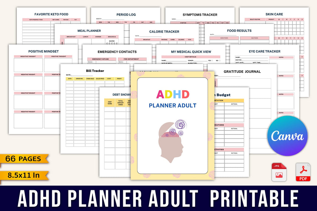 ADHD Adult Planner Cover