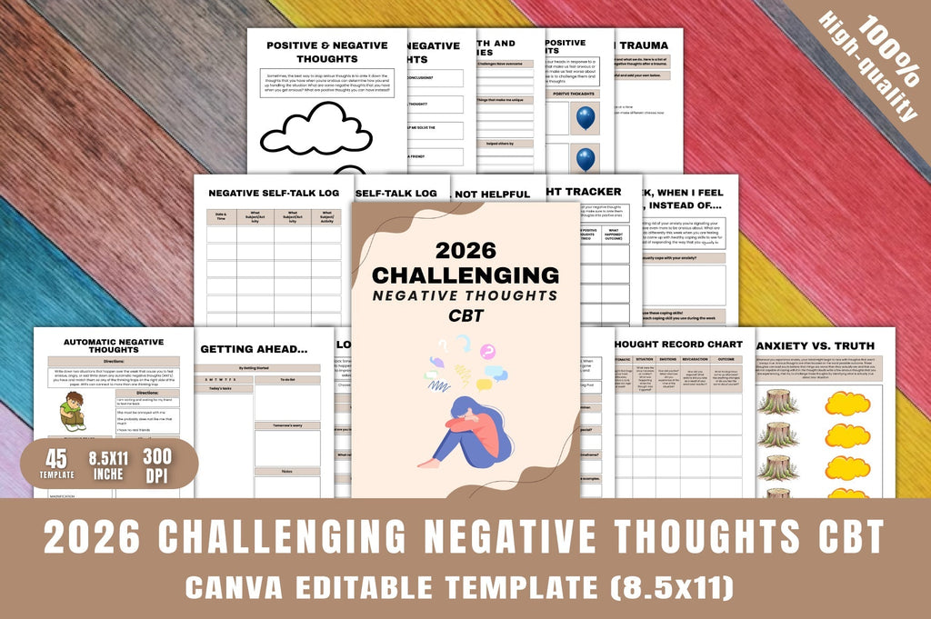 Challenging Negative Thoughts: CBT Planner