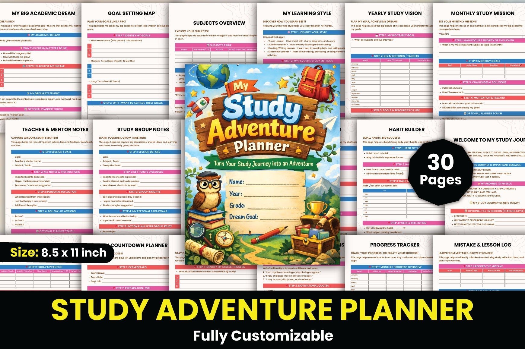 Study Adventure Planner