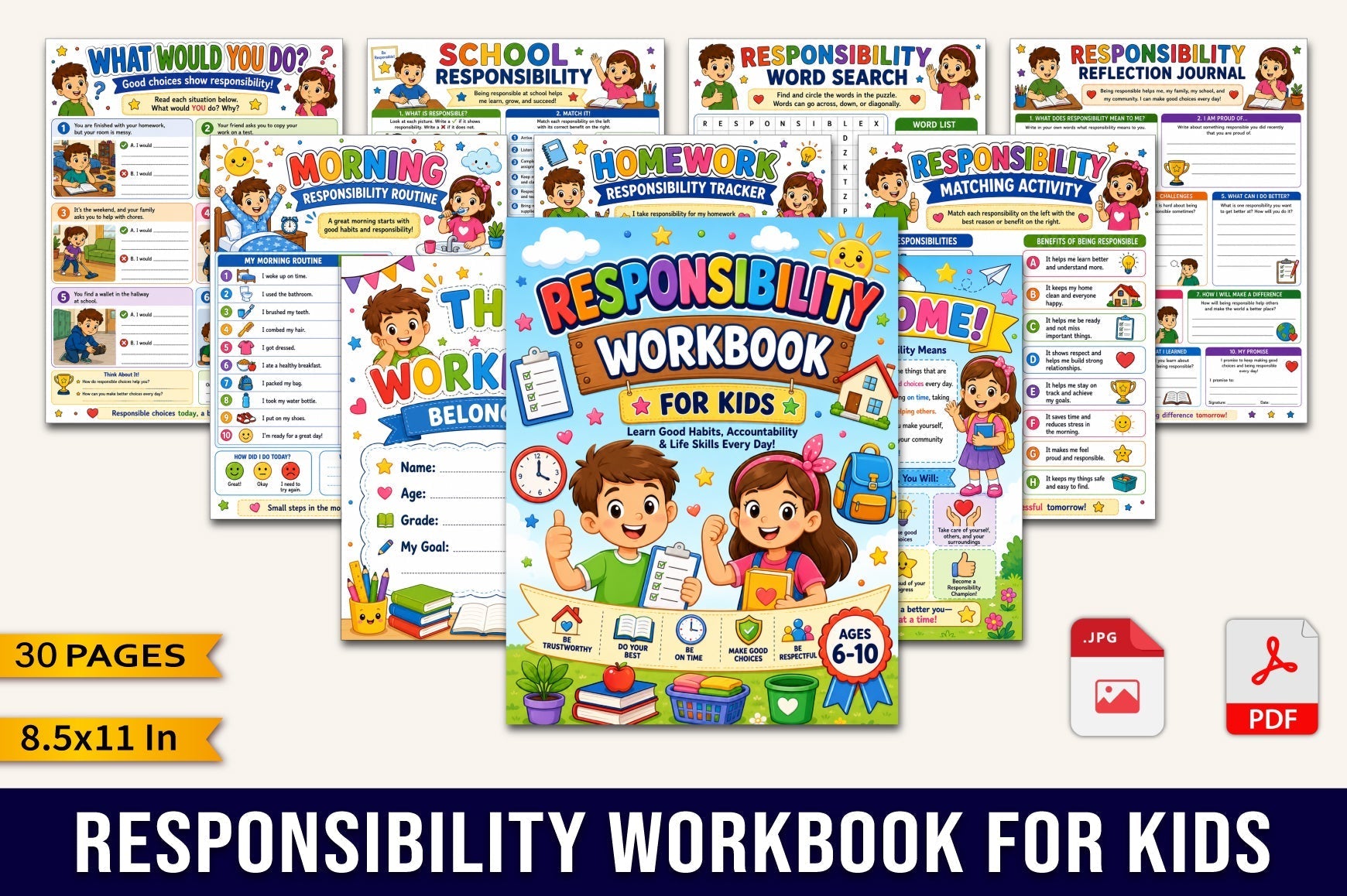 Responsibility For Kids Workbook