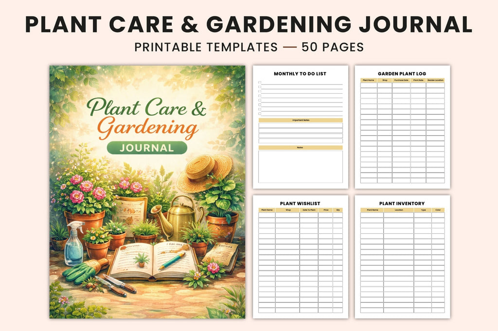 Plant Care Gardening Journal