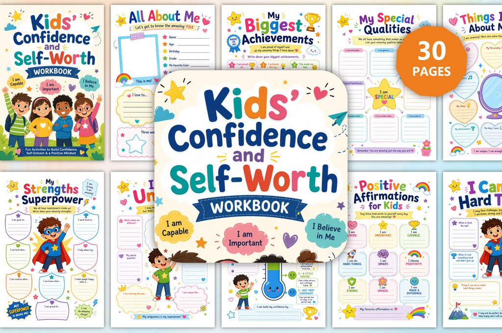 Kids Confidence And Self Worth Workbook