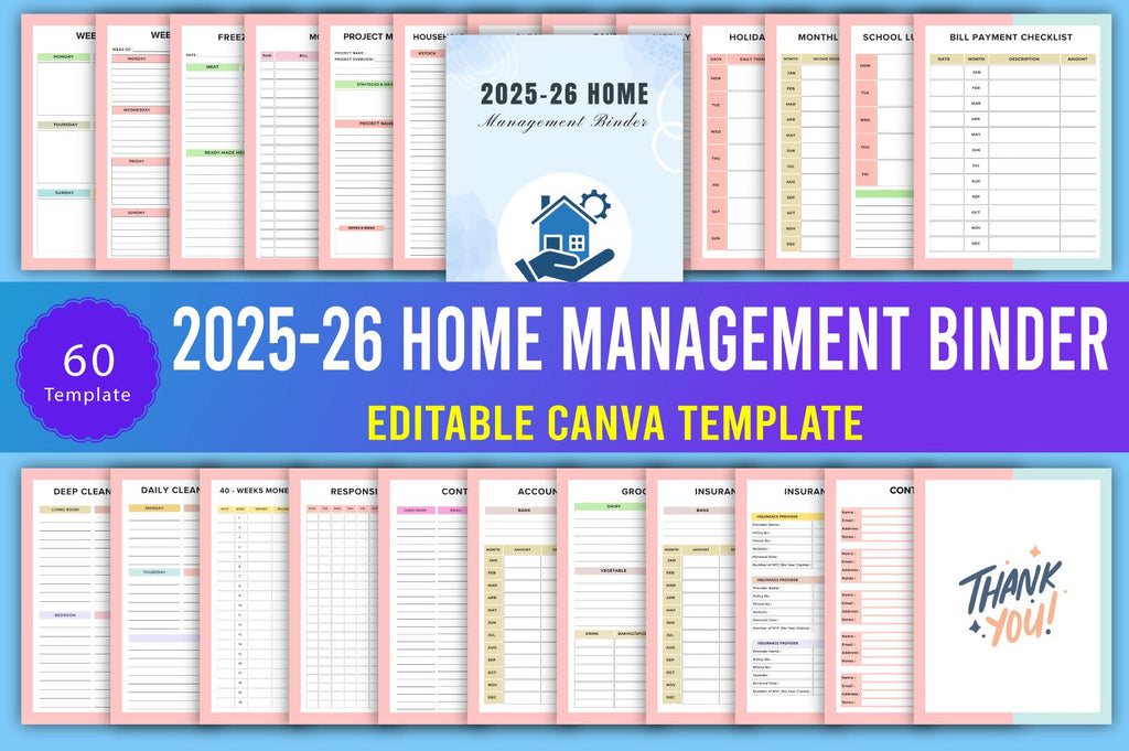Home Management Binder Planner