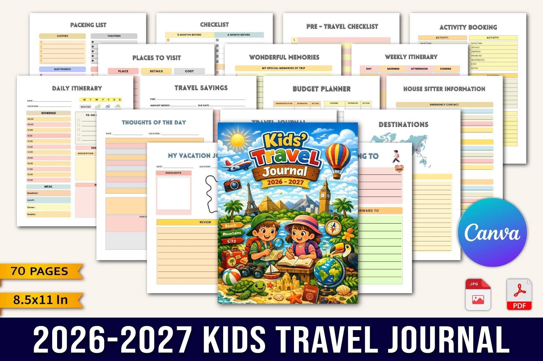 Kids Travel Journal
