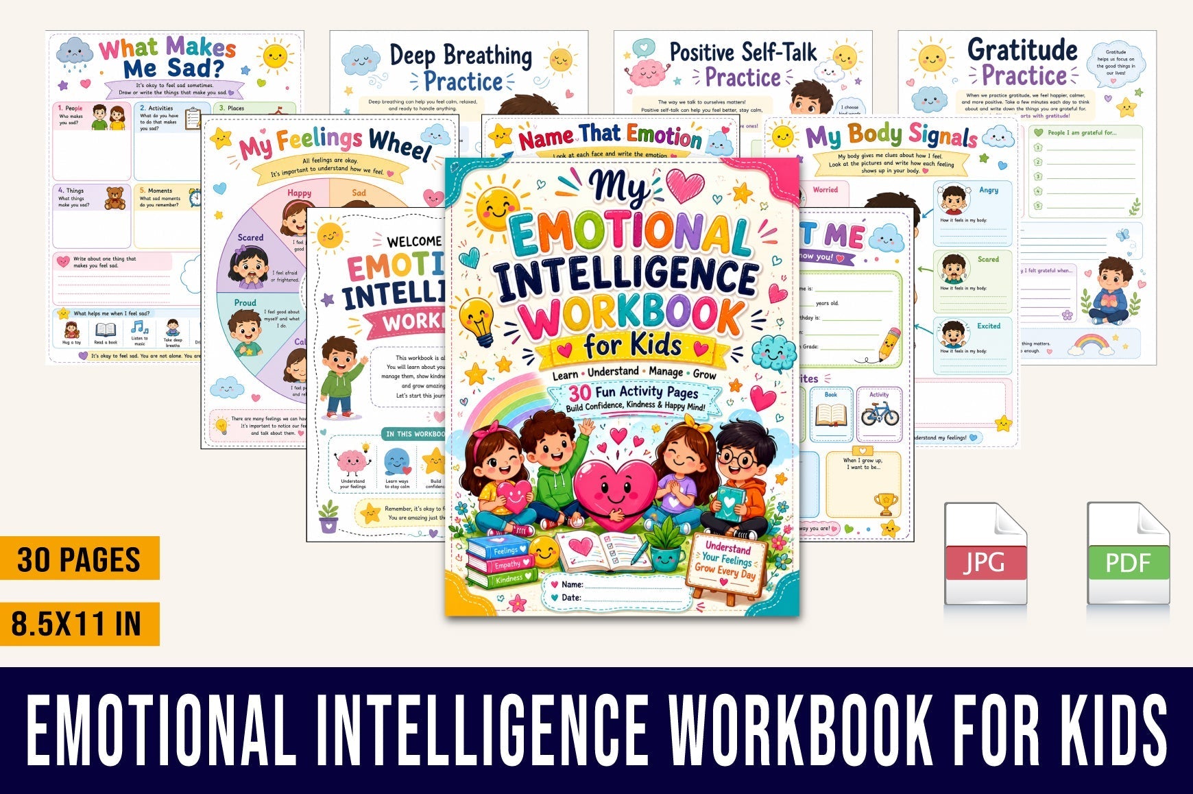 Emotional Intelligence For Kids Workbook