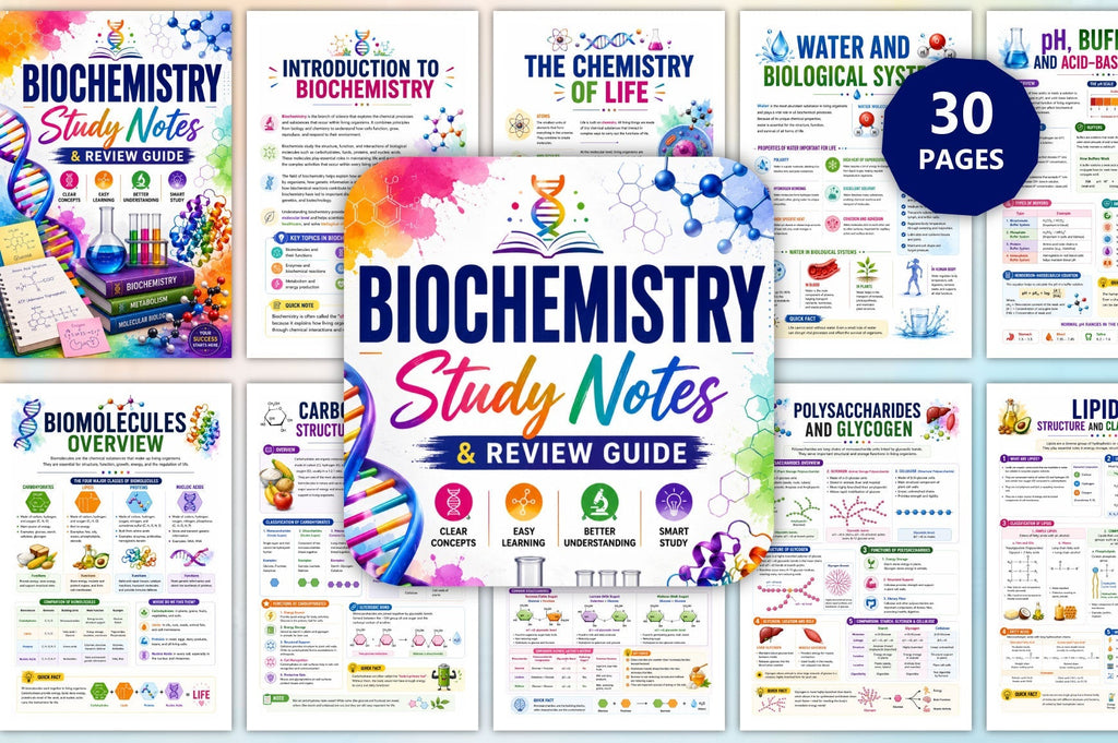Biochemistry Study Notes Review Guide