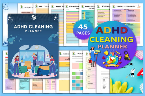 ADHD Cleaning Planner for Effective Organization Cover Preview