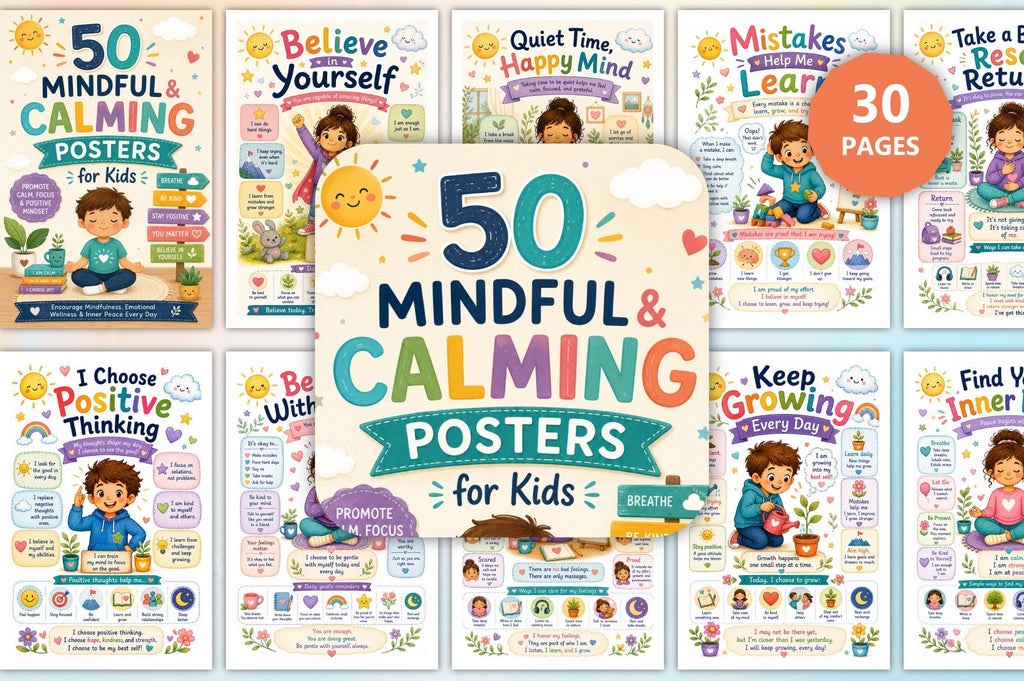 Mindful Calming Posters For Kids