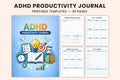 ADHD Productivity Journal printable journal cover