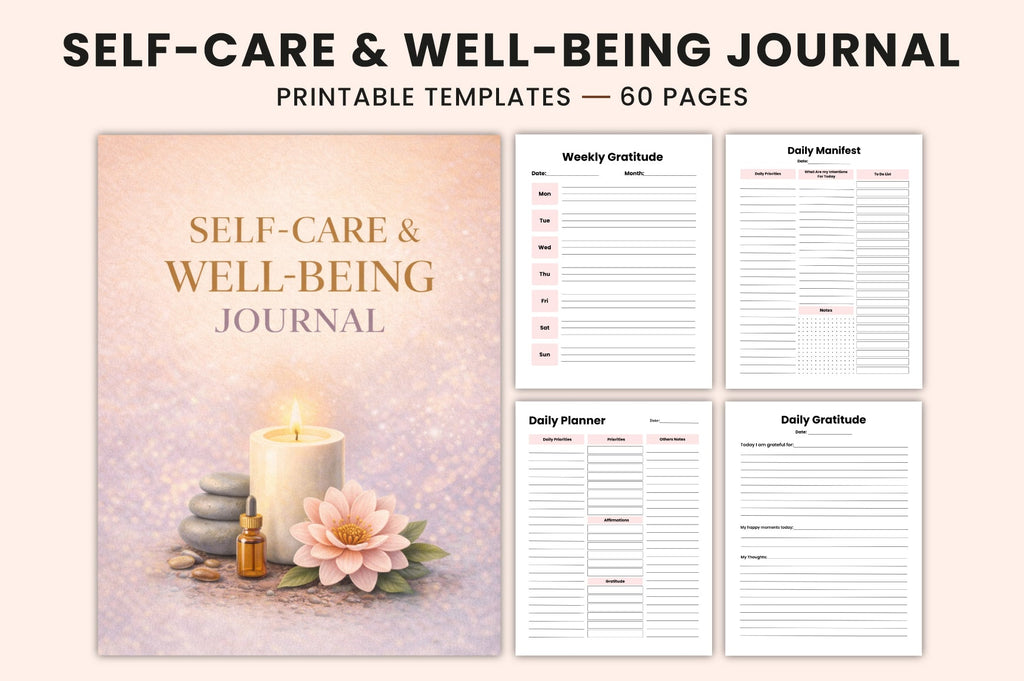Self Care Well-Being Journal