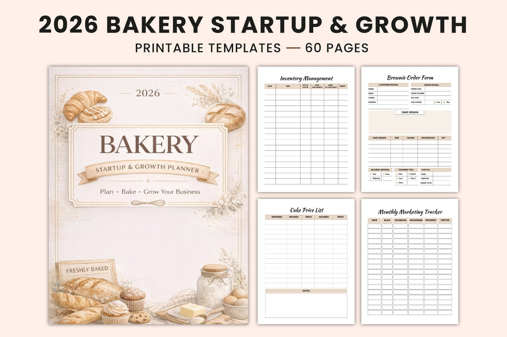 Bakery Startup Growth Planner
