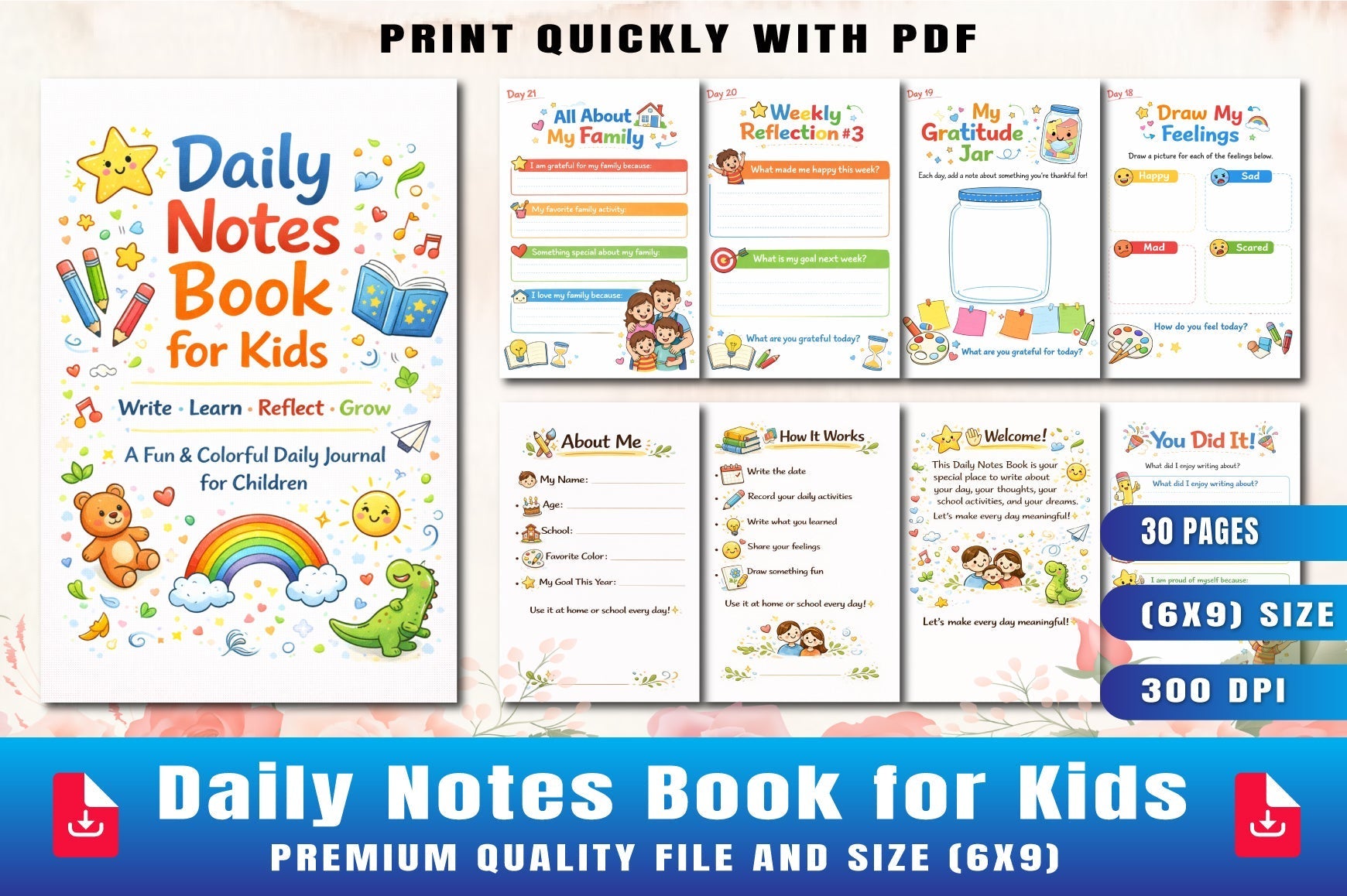 Daily Notes Kids Planner