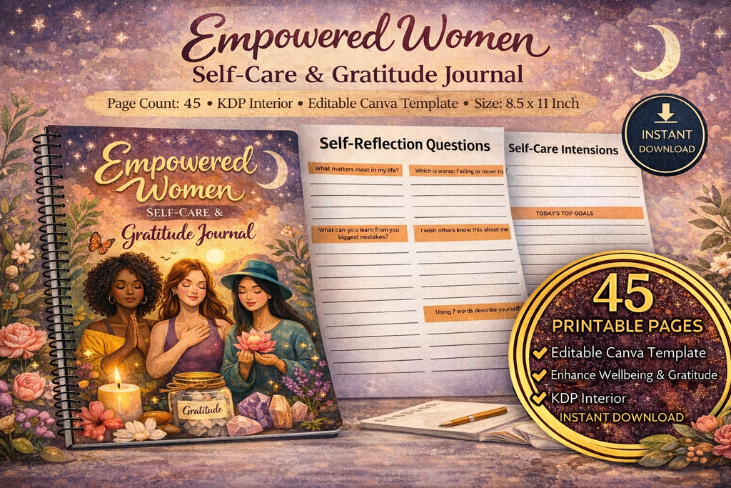 Empowered Women Self-Care Gratitude Journal