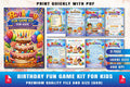 Birthday Fun Game Planner for Kids