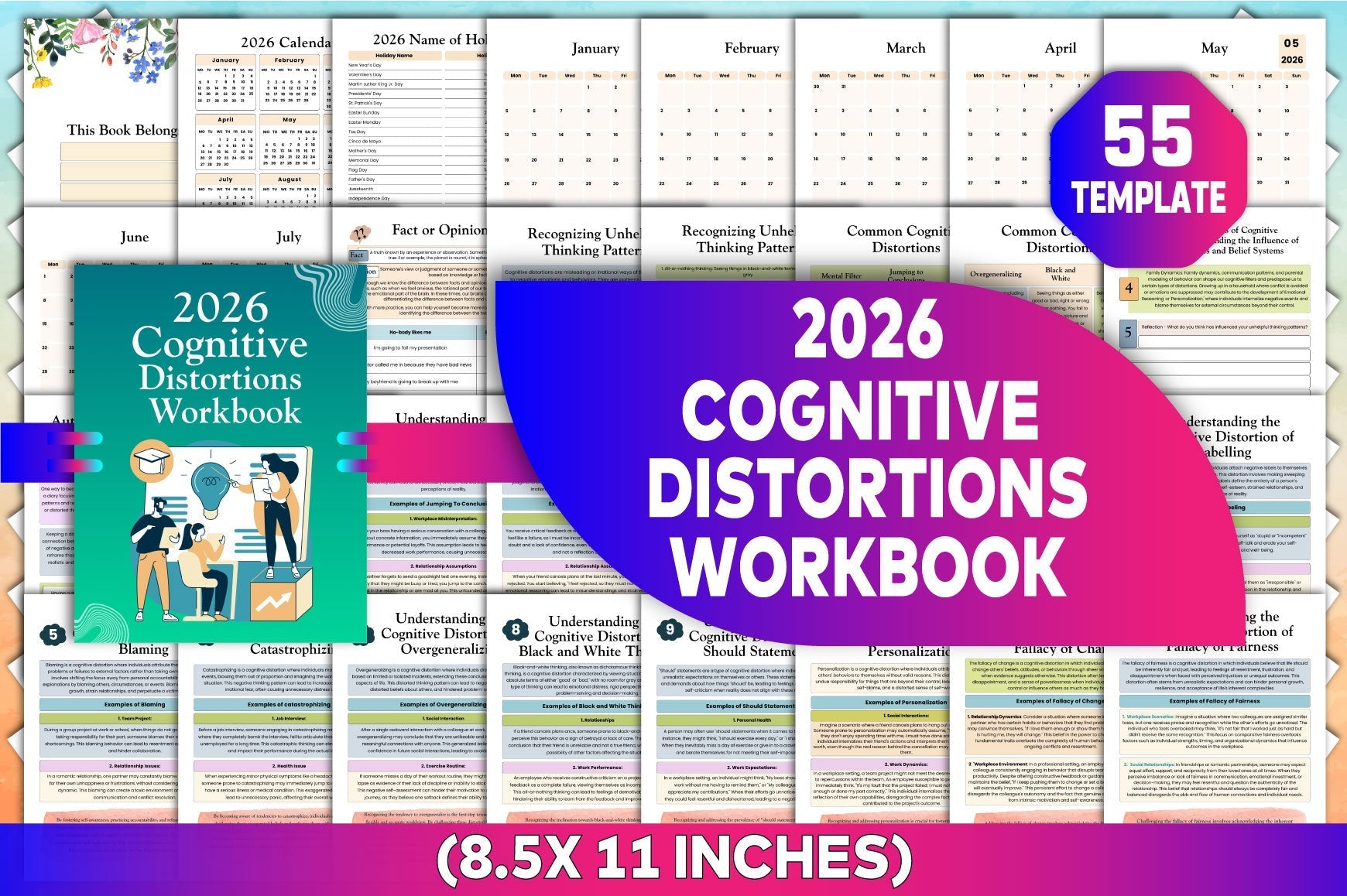 Cognitive Distortions Workbook for Personal Growth