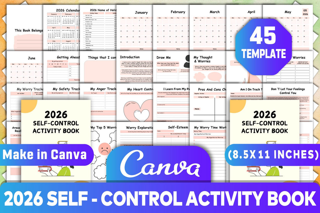 Self Control Activity Planner