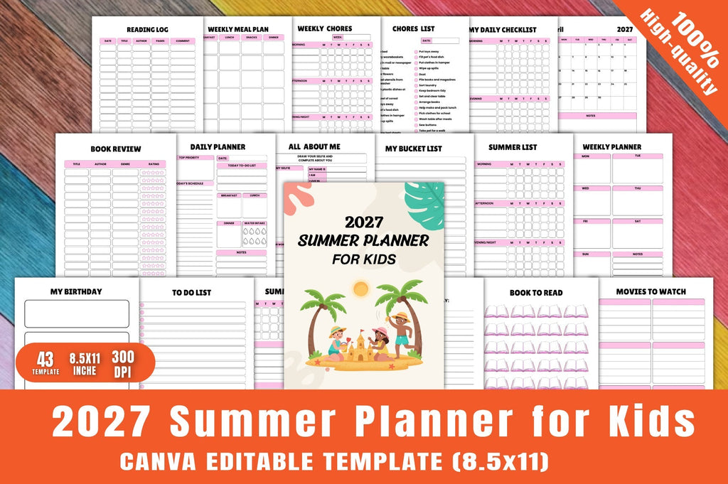 Summer Planner for Kids