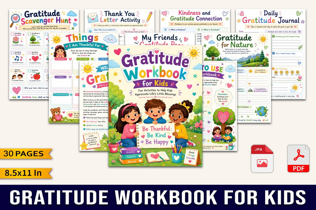Gratitude For Kids Workbook