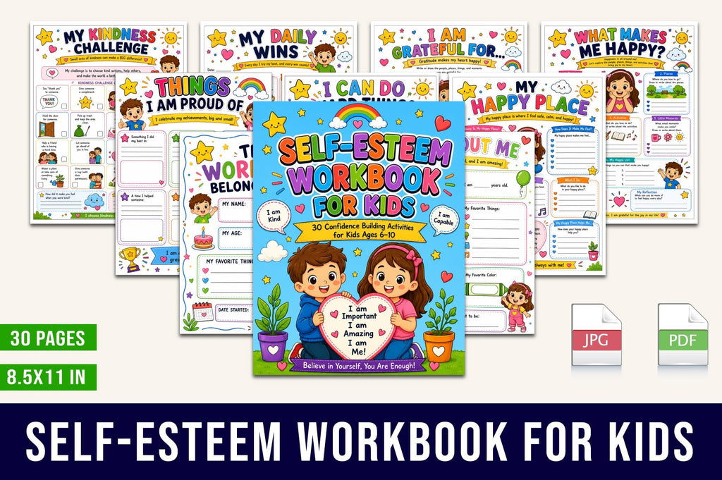 Self Esteem For Kids Workbook
