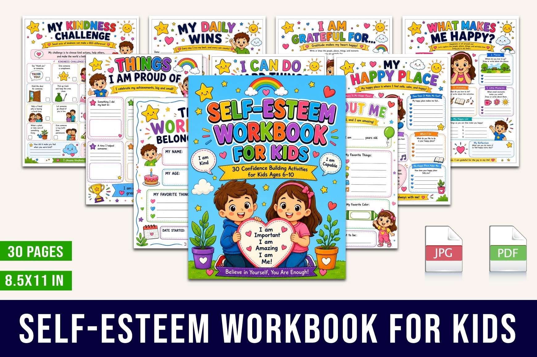 Self Esteem For Kids Workbook