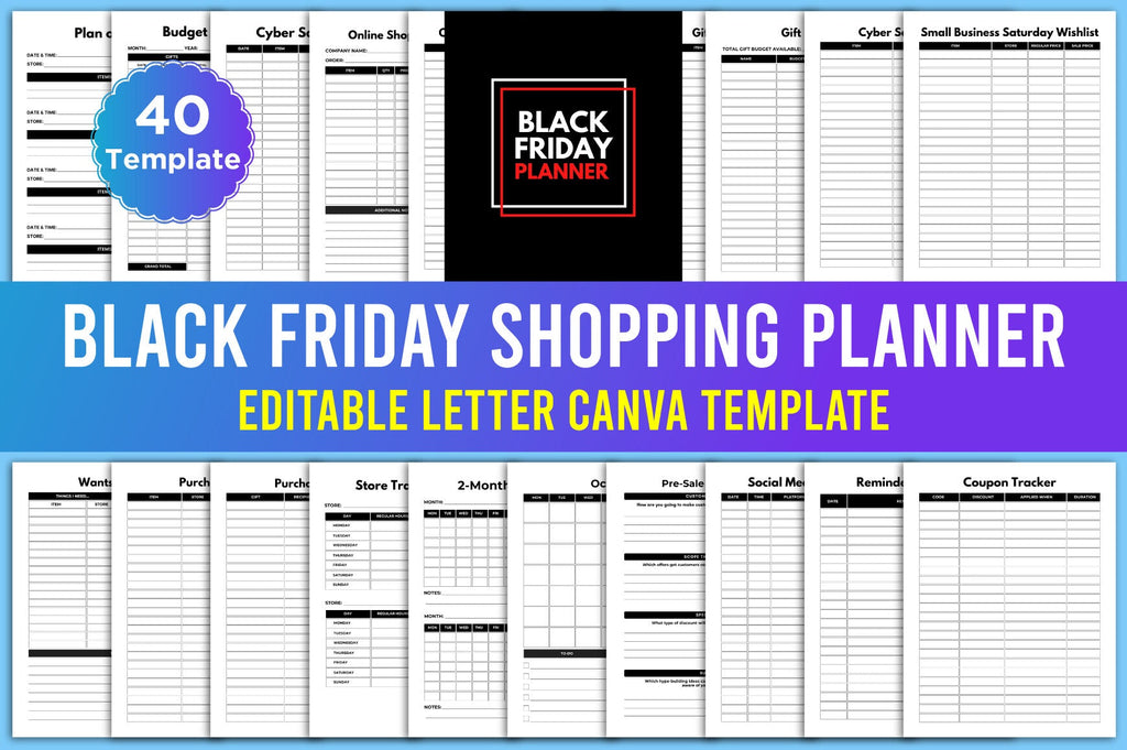 Black Friday Shopping Planner