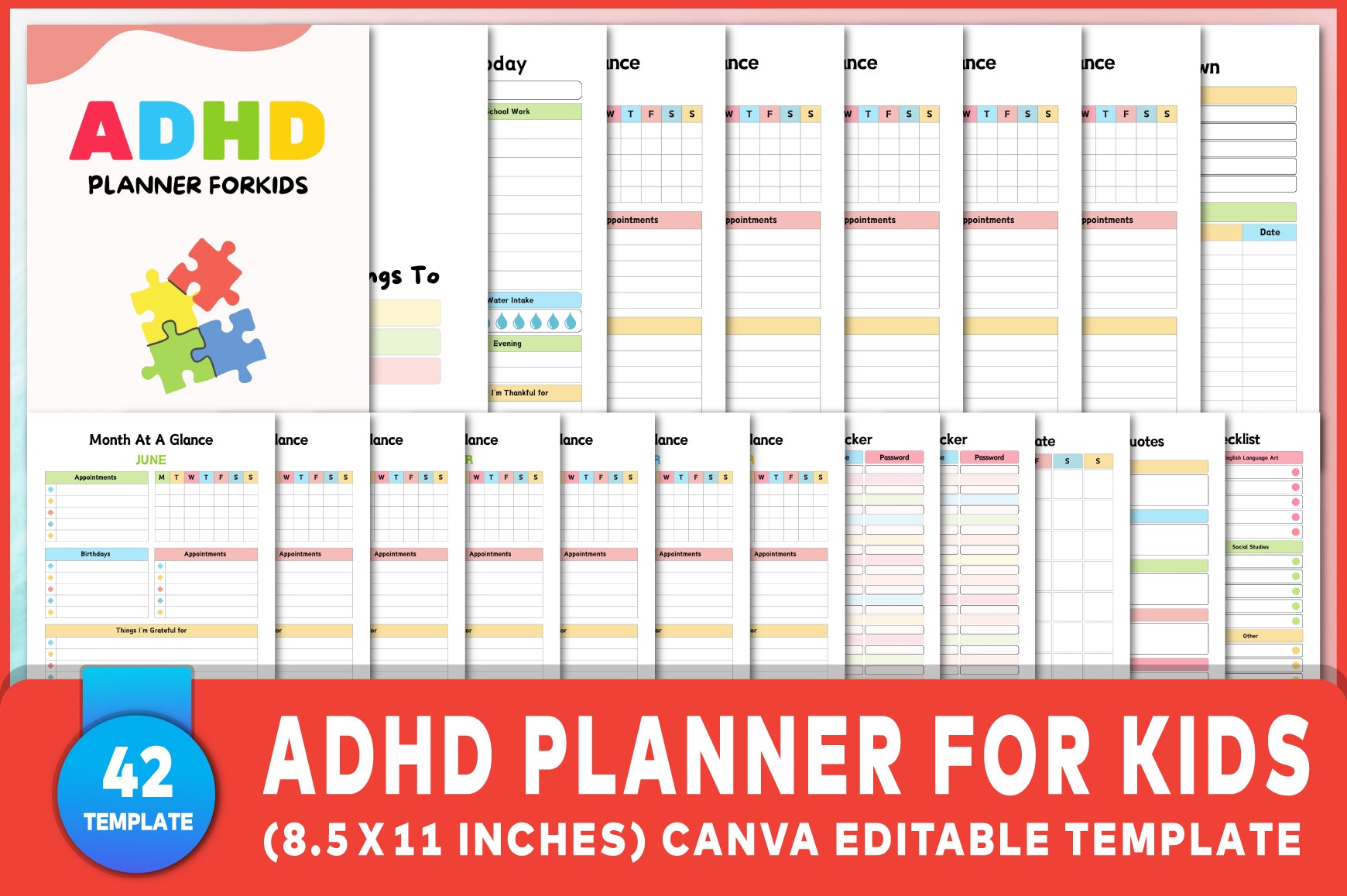 ADHD Planner for Kids Cover