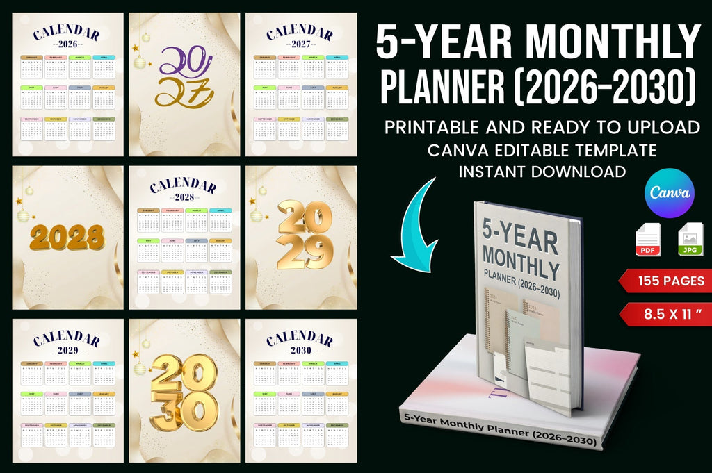 Yearly Monthly Planner