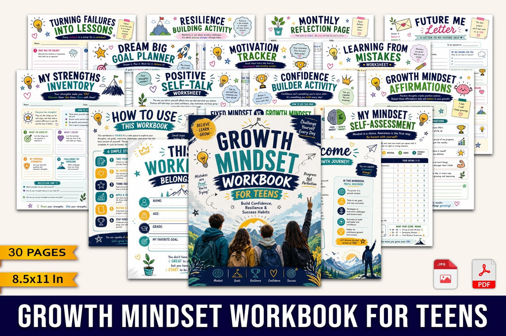 Growth Mindset For Teens Workbook