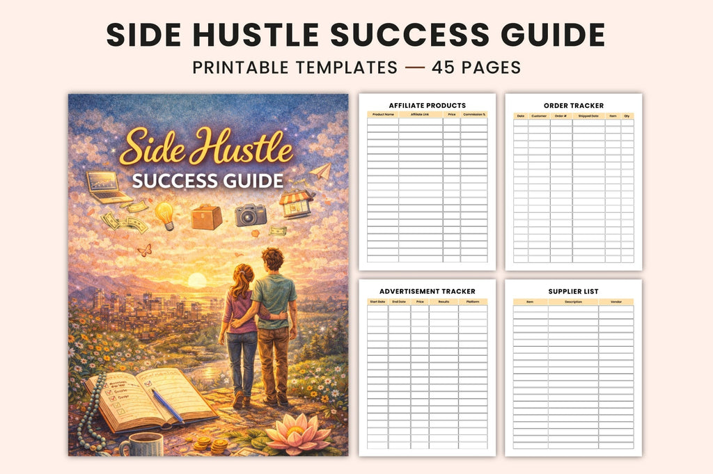 Side Hustle Success Guide Planner
