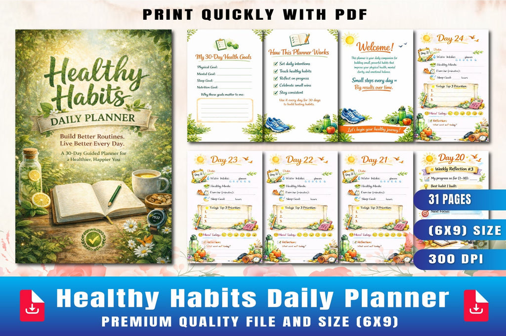 Healthy Habits Daily Planner