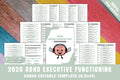 ADHD Executive Functioning Planner cover with executive functioning worksheets