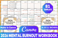 Mental Burnout Workbook for Recovery and Wellness