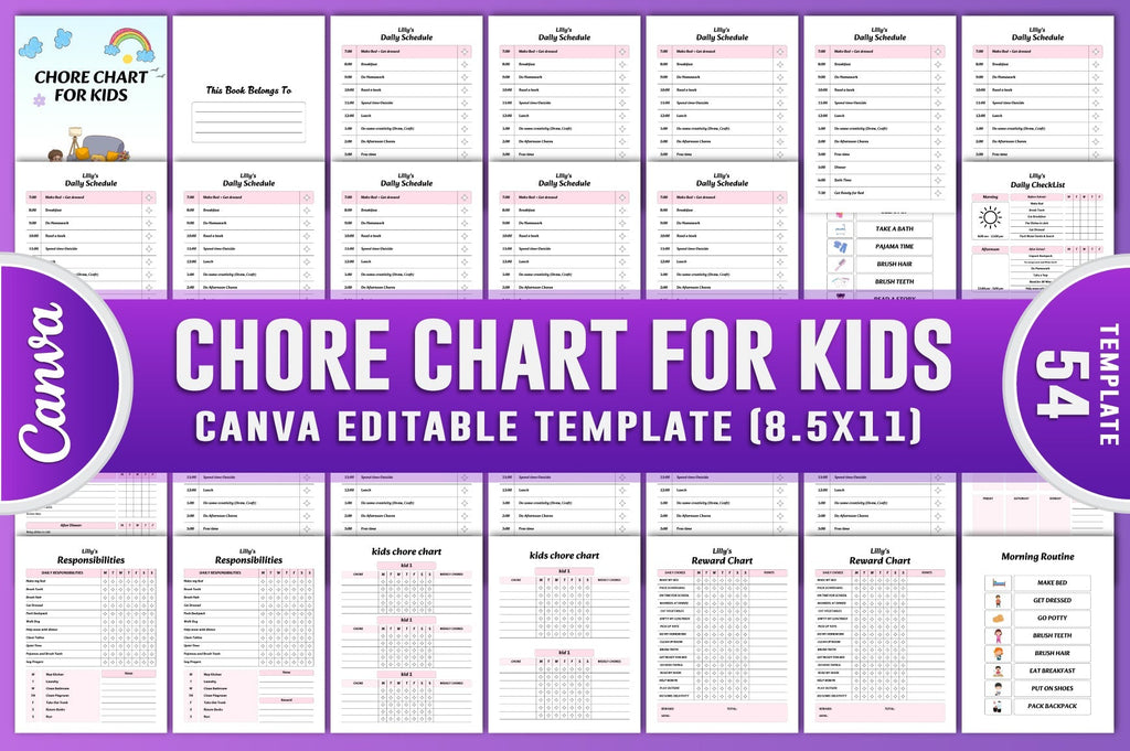 Chore Chart Planner for Kids