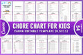 Chore Chart Planner for Kids
