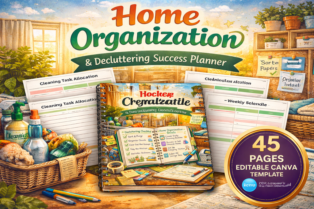 Home Organization Decluttering Success Planner