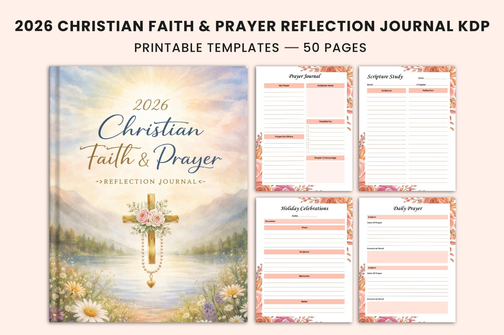 Christian Faith Prayer Reflection Journal