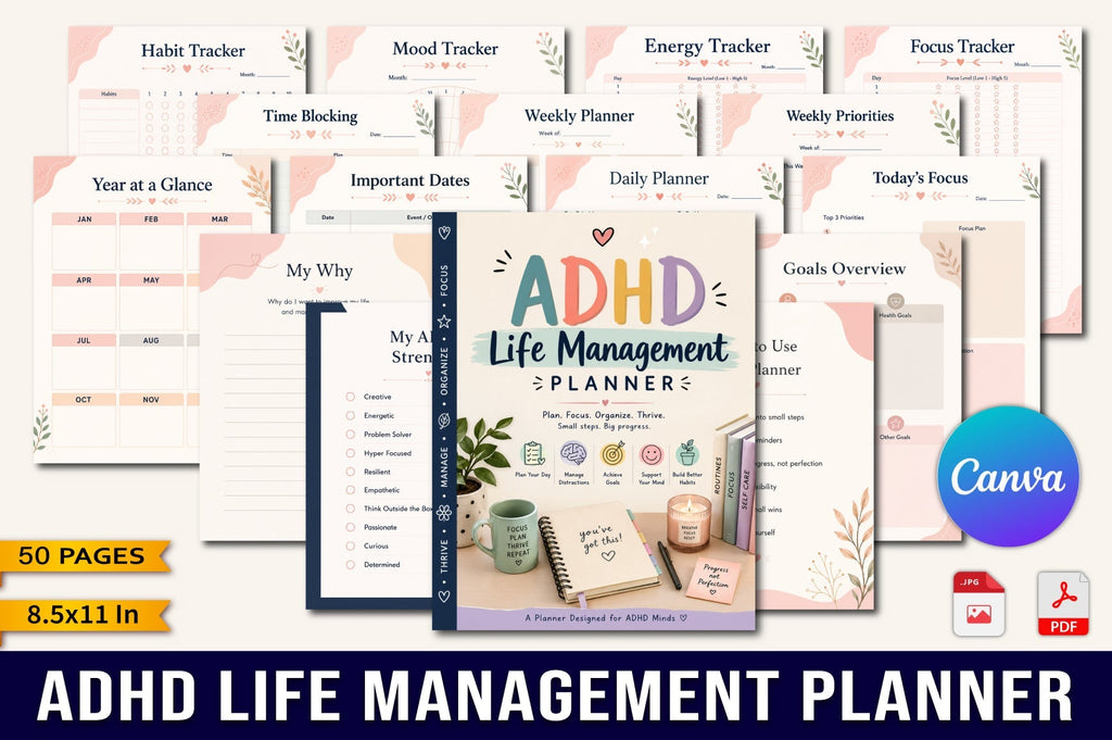 Adhd Life Management Planner
