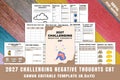 Challenging Negative Thoughts CBT Planner