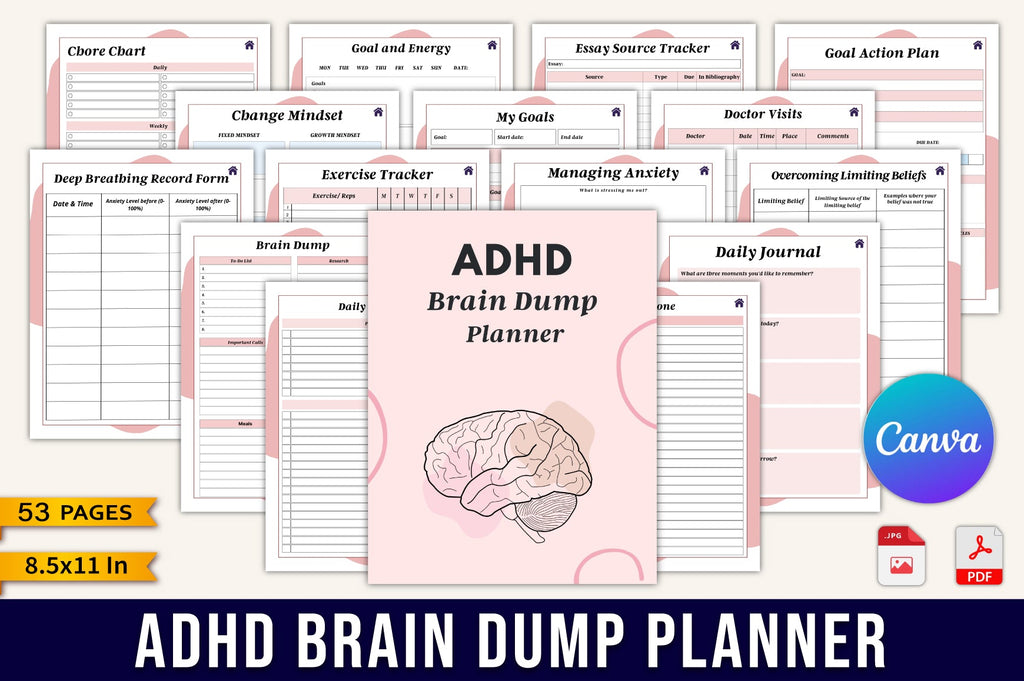 ADHD Brain Dump Planner Cover