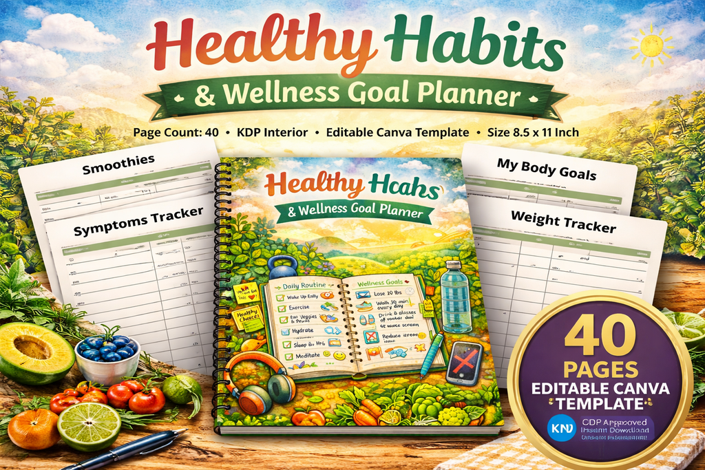 Healthy Habits Wellness Goal Planner