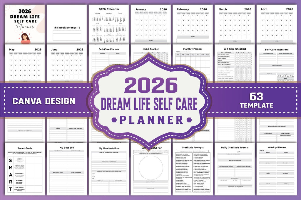 Dream Life Self Care Planner