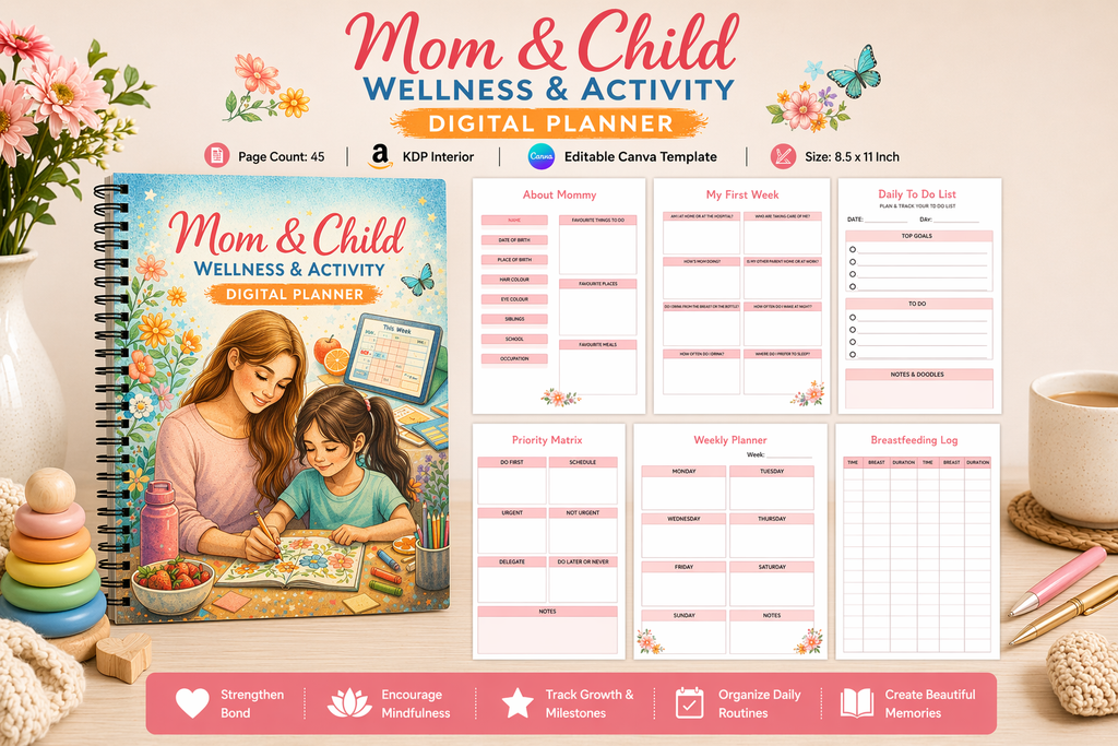 Mom Child Wellness Activity Planner